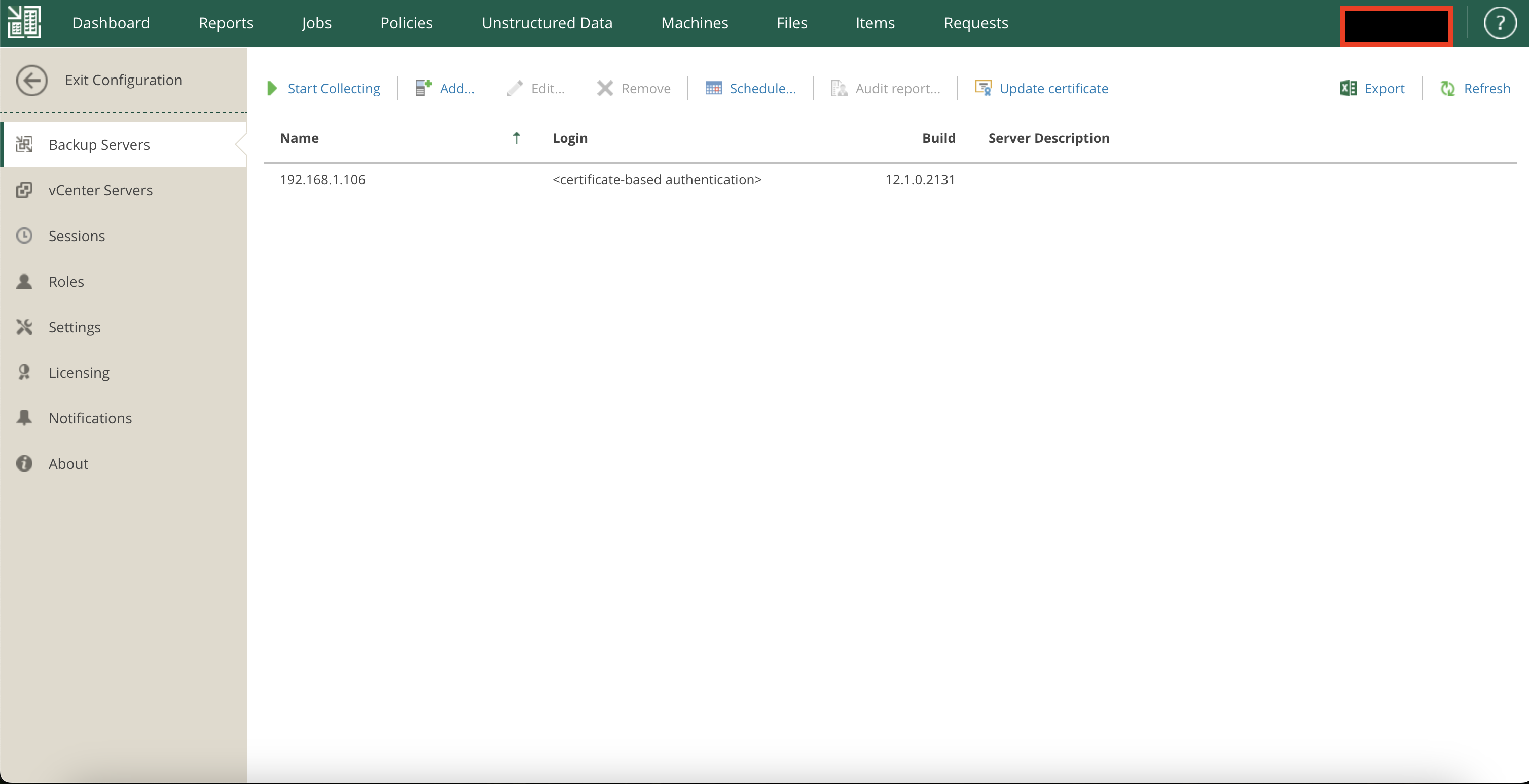 Veeam Enterprise Manager help documentation