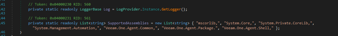 SupportedAssemblies whitelist
