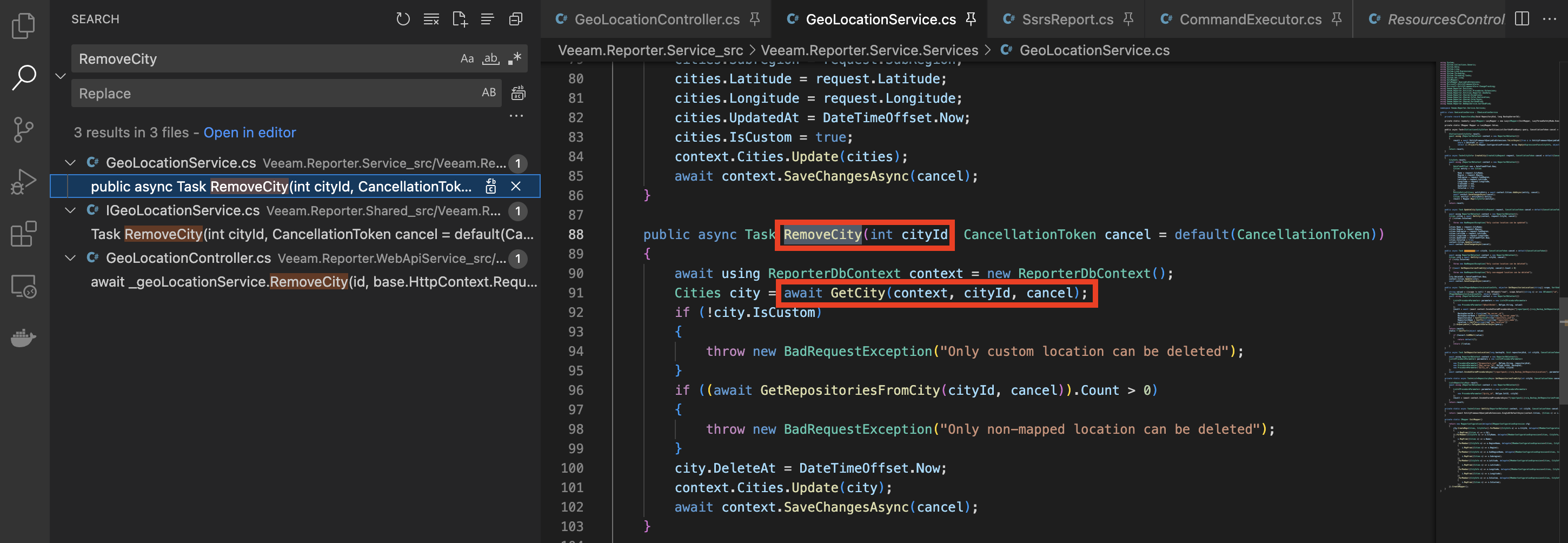 Vulnerable delete-cities controller — no creator check