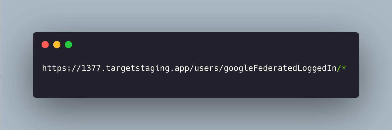 Accepted state value — only path appendage allowed
