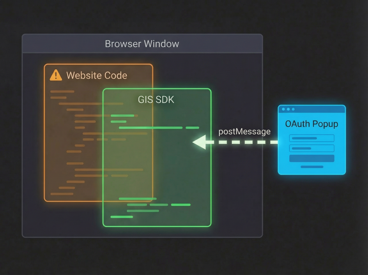 GIS SDK authentication flow diagram