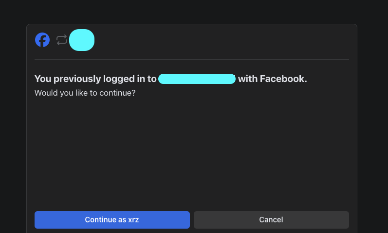 Facebook OAuth confirmation step that resets the Referer