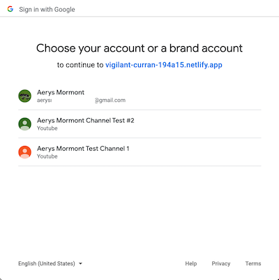 Google account-picker prompt that breaks the Referer chain