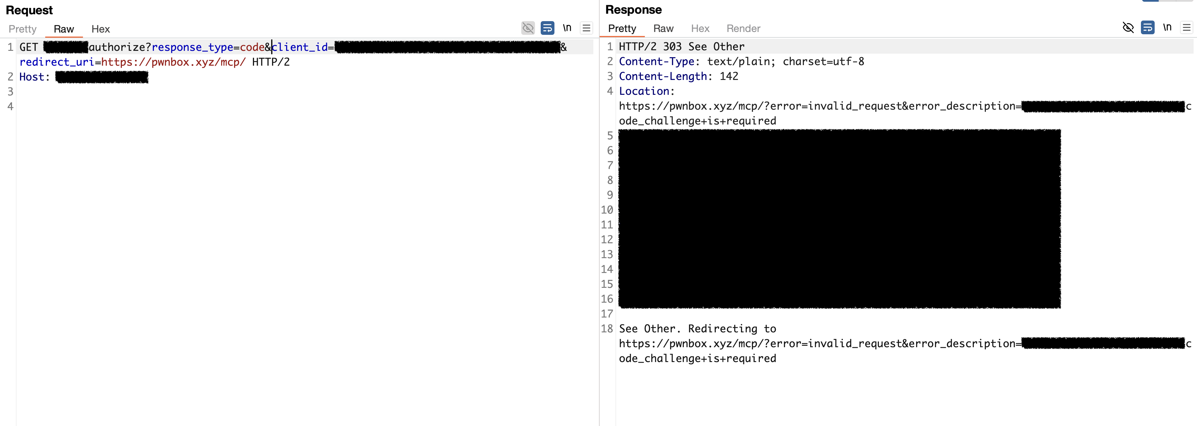 OAuth error redirect to attacker-controlled URL